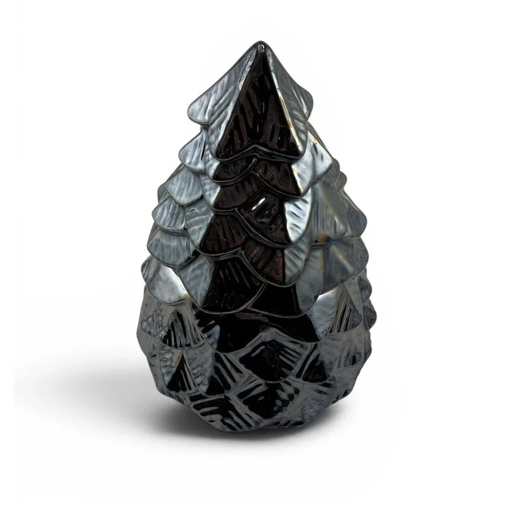 HomeWorx‎ by Slatkin Candle White Birch Black Iridescent Christmas Tree 113g NEW